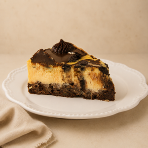 Cheesecake con base de Brownie